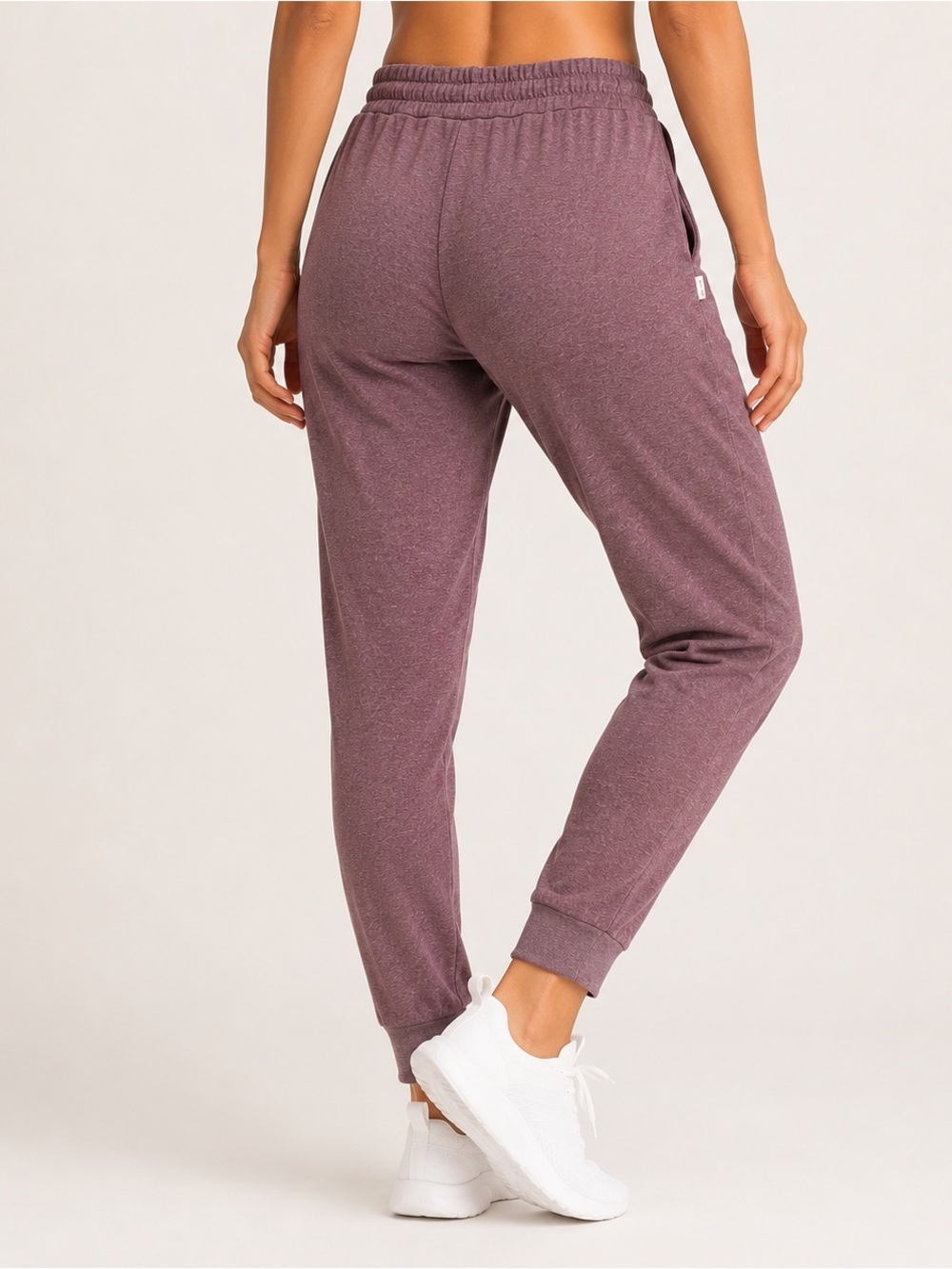 Vuori Performance Jogger DreamKnit VW303 Heather Mauve Plum Women’s Size M - Picture 3 of 8